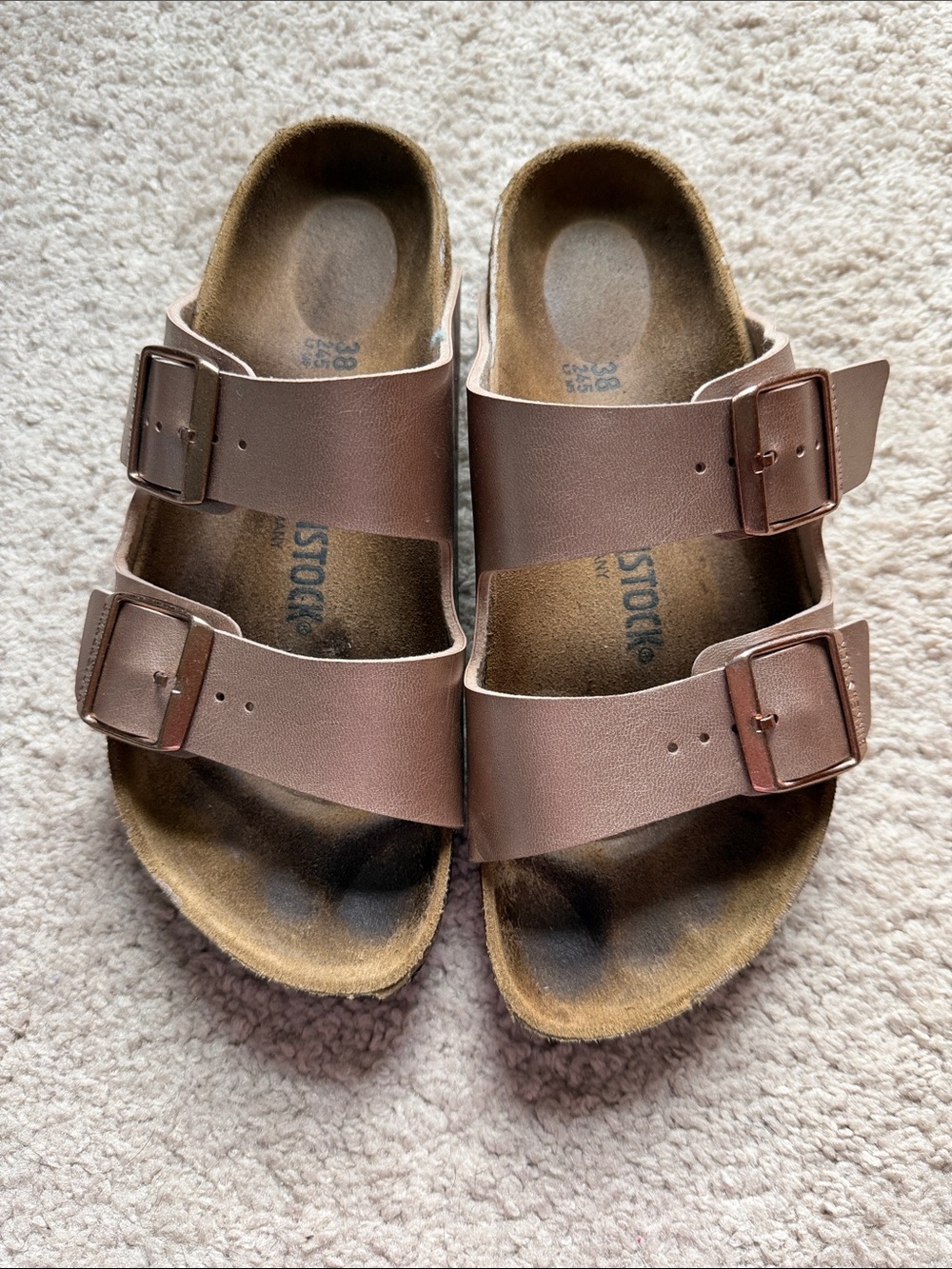 Birkenstock-Style Rose Double Strap Sandals